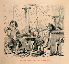 Terentius liest sein Stück Caecilius vor, 1852