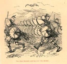 Die Blauen Hauben kommen über die Grenze, 1897