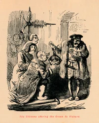 Die Bürger bieten Richard die Krone an