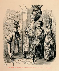 Der Herzog von Burgund stellt Königin Isabella Heinrich V. vor, ca. 1860