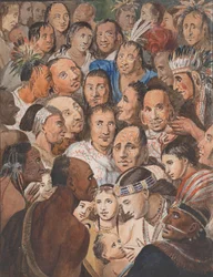 Tableau von indischen Gesichtern, 1811-ca. 1813