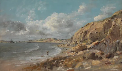Küstenszene bei Cullercoats in der Nähe von Whitley Bay