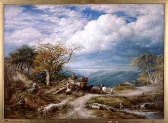 Der Holzfuhrwagen, 1872