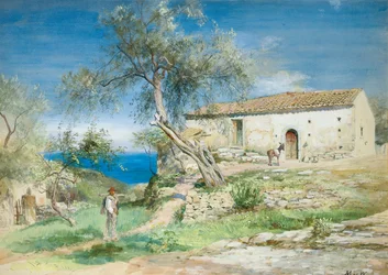 Eine Villa in Taormina, Sizilien