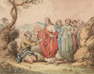 Christus heilt einen Blinden