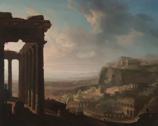 Ruinen einer antiken Stadt, ca. 1810-20
