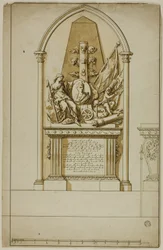 Entwurf für ein nicht ausgeführtes Grabdenkmal für den ersten Herzog von Marlborough