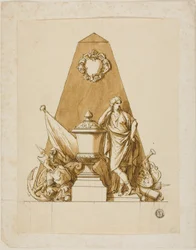 Nicht ausgeführter Entwurf für das Denkmal des ersten Herzogs von Marlborough