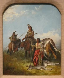 Indianer bei der Jagd