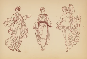Antikes griechisches Frauenkostüm