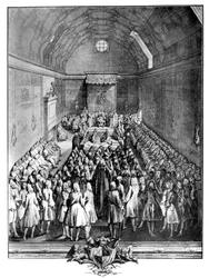 Innenansicht des House of Lords, Westminster, 1742, ca. 1902-1905