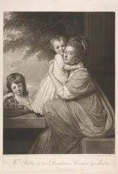 Frau Stables und ihre zwei Töchter Harriet und Maria