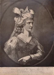 Sarah Siddons, walisische Schauspielerin, als Zara in William Congreves Stück Die Trauerbraut