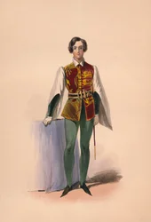 Gast im Kostüm für Königin Victorias Kostümball, 12. Mai 1842, 1843