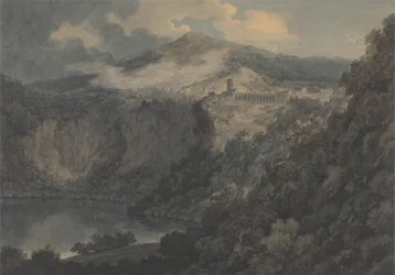 Der See und die Stadt Nemi