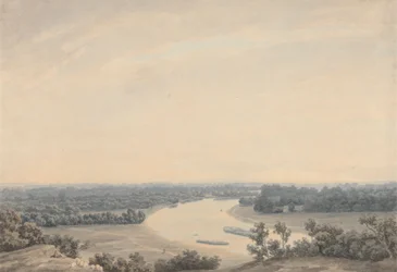 Die Themse von Richmond Hill nach Südwesten blickend