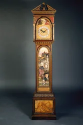 Ein spät 19. Jahrhundert Pedimented Longcase Clock