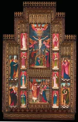 Entwurf für ein Reredos in der Holy Trinity Church, Florenz, im gotischen Rahmen von Bernini aus Florenz