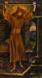 Die Weinpresse, um 1860