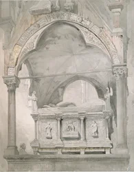 Studie für das Grabmal von Mastino II della Scala in Verona
