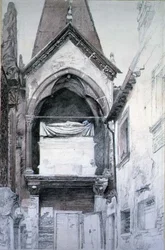 Das Grab von Cangrande I, Santa Maria Antica, Verona