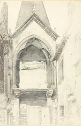 Das Grab von Cangrande I della Scala, Verona, 28. Mai - 29. Juni 1869
