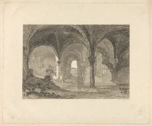 Krypta in der Kirkstall Abbey, Yorkshire