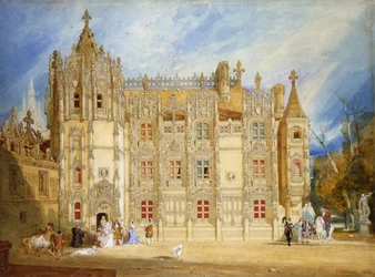 Abteigebäude der Abtei St. Ouen in Rouen, 1826