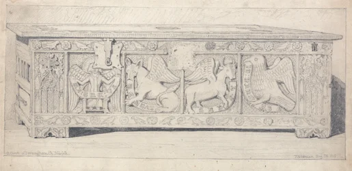 Truhe in der Kirche von Dersingham, Norfolk