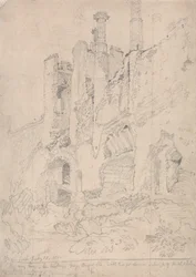 Framlingham Castle, Suffolk: Teil des zerstörten Innenraums