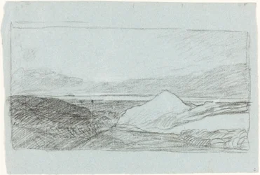Landschaft mit Hügeln und Wasser