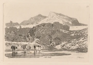 Liber Studiorum: Tafel 21, Blick in North Wales