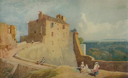 Auf der Festung, Domfront, Frankreich, 1923