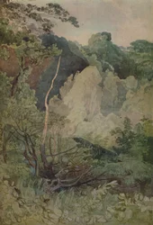 Bäume in der Nähe des Greta-Flusses, 1923