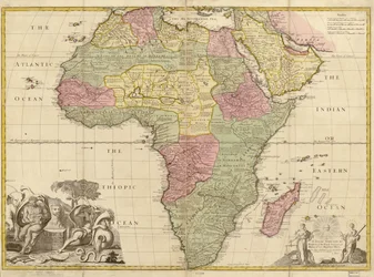 Afrika - korrigiert nach den Beobachtungen der Royal Society in London und Paris