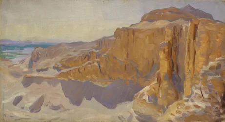 Klippen bei Deir el Bahri, Ägypten, 1890-91