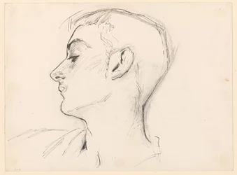 Kopf eines jungen Mannes (Albert de Belleroche) im Profil