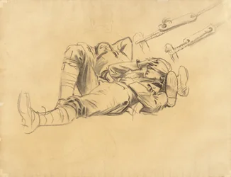Studie für Gassed, 1918-19