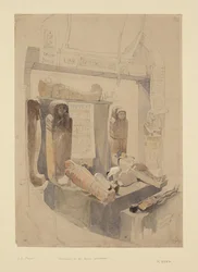 Mumien in der Bristol Institution, ca. 1834