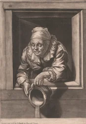 Frau am Fenster