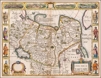 Karte von Tartary von John Speed (1626)