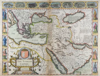 Das Türkische Reich, aus „A Prospect of the Most Famous Parts of the World“, gedruckt von John Dawson für George Humble, 1627