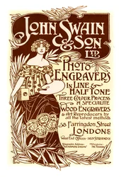 Werbung für John Swain & Son, Drucker, 1901