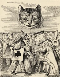 Der Herzkönig streitet mit dem Henker, aus „Alice im Wunderland“ von Lewis Carroll, veröffentlicht 1891