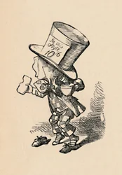 Der verrückte Hutmacher vor Gericht, 1889