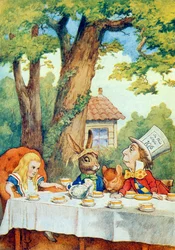 Die Teeparty des verrückten Hutmachers, Illustration aus 