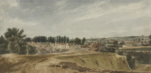 Ansicht in der Nähe der Bishopsgate-Brücke mit Cow Tower, Blick auf Mousehold