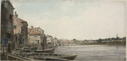 Blick auf den Wensum bei der King Street, von der Foundary Bridge aus gesehen
