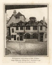 Gebäude am Eingang von Little St Helen