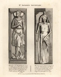 Grabfiguren in St. Saviour’s Southwark